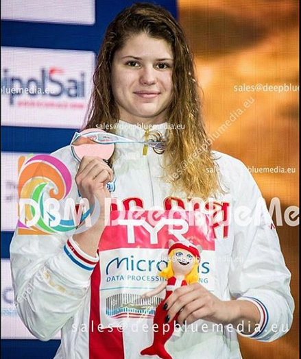 Мария Каменева стала третьей на чемпионате Европы по плаванию