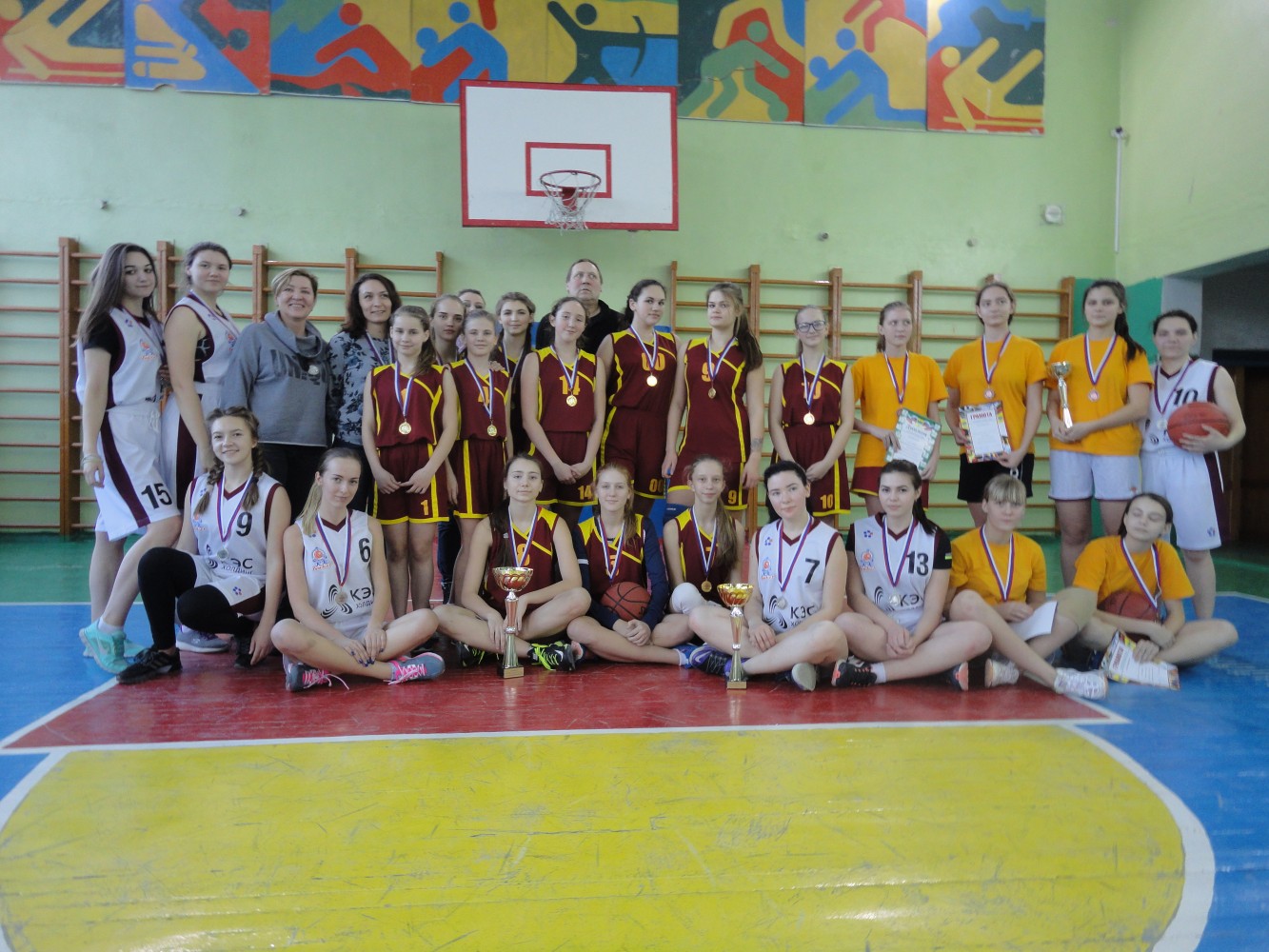 Итоги турнира по баскетболу среди команд девушек